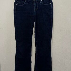 Paige Denim Jeans Womens 25 Dark Wash Blue Cotton Blend Bootcut Stretch Casual